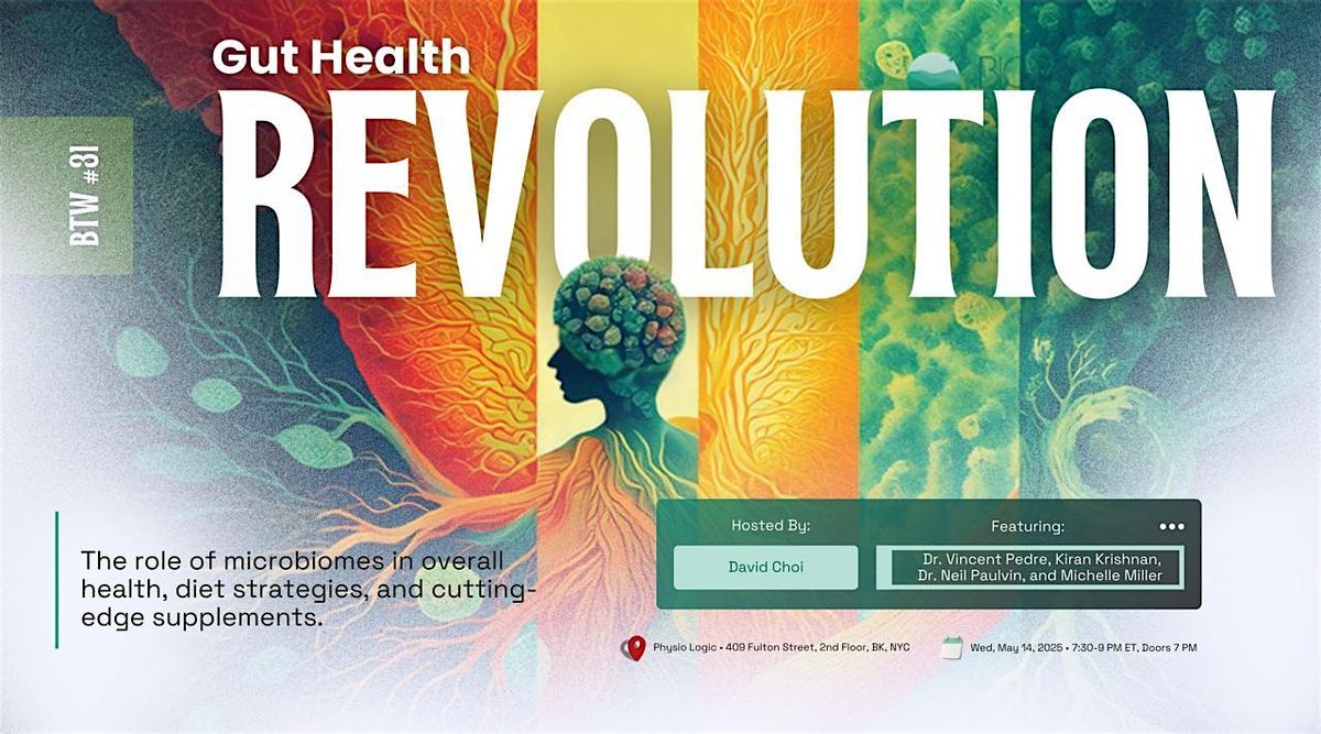 Gut Health Revolution, 14 May | Event in Brooklyn | AllEvents