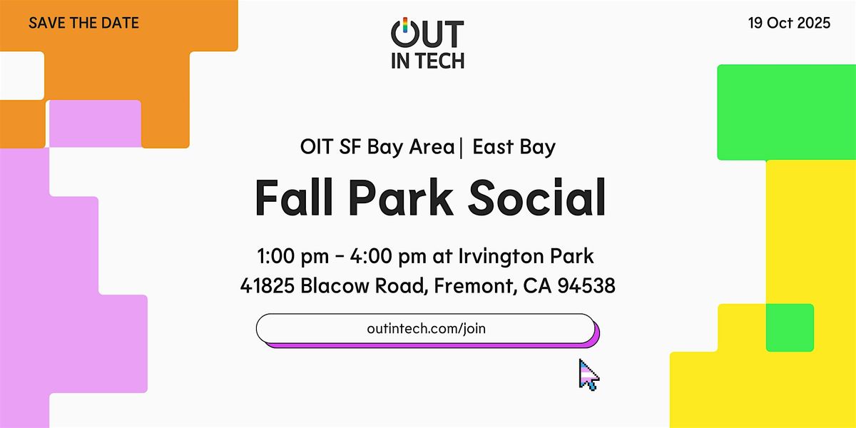 Out in Tech SF Bay Area | East Bay - Fall Park Social!, 19 October | Event in Fremont | AllEvents
