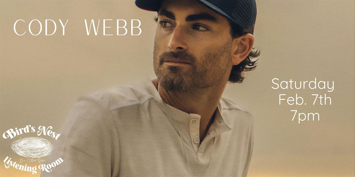 Cody Webb at Bird's Nest Listening Room - Dunn NC, 7 February | Event in Dunn | AllEvents