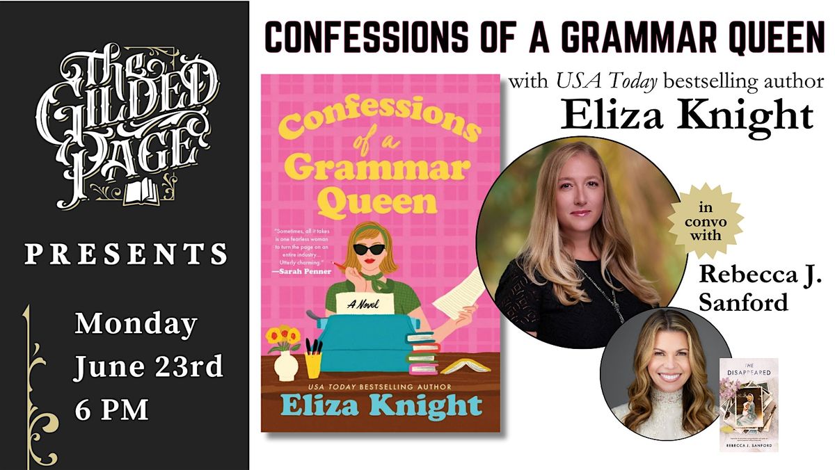 Confessions of a Grammar Queen with Eliza Knight, 23 June | Event in Tarpon Springs | AllEvents