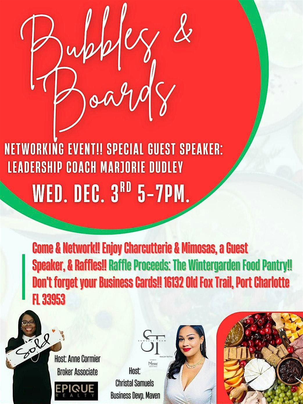 Bubbles & Boards Networking Event!!, 3 December | Event in Port Charlotte | AllEvents
