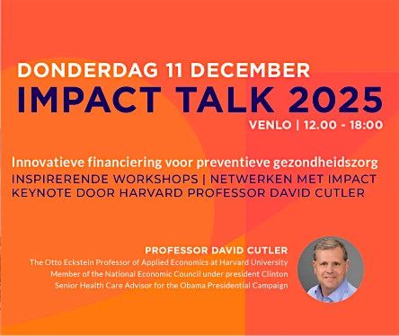 Impact Talk 2025 - 11 december 2025, 11 December | Event in Venlo | AllEvents
