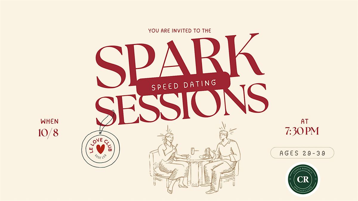 Spark Sessions: Modern Speed Dating Event (Ages 29-39), 8 October | Event in Folsom | AllEvents
