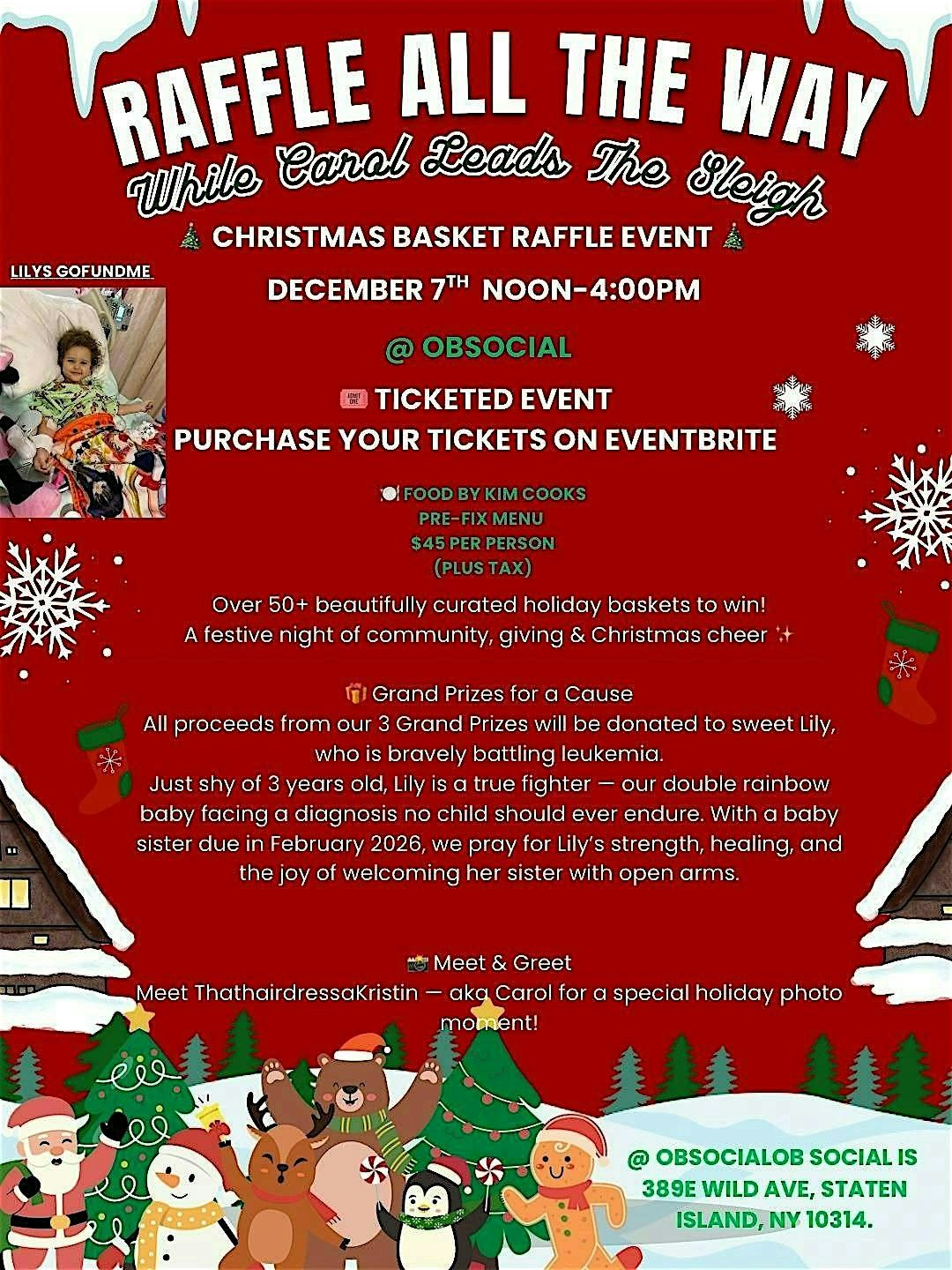 ThatHairDressaKristin Holiday Basket Raffle Event, 7 December | Event in Staten Island | AllEvents