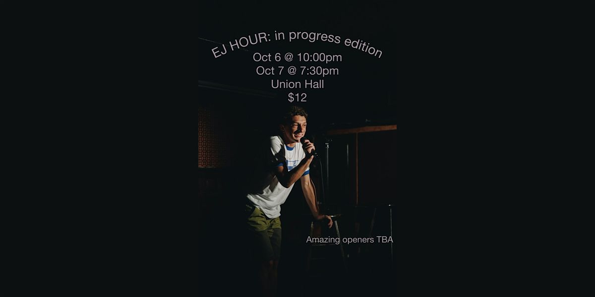 EJ Hour: In Progress Edition, 7 October | Event in Brooklyn | AllEvents