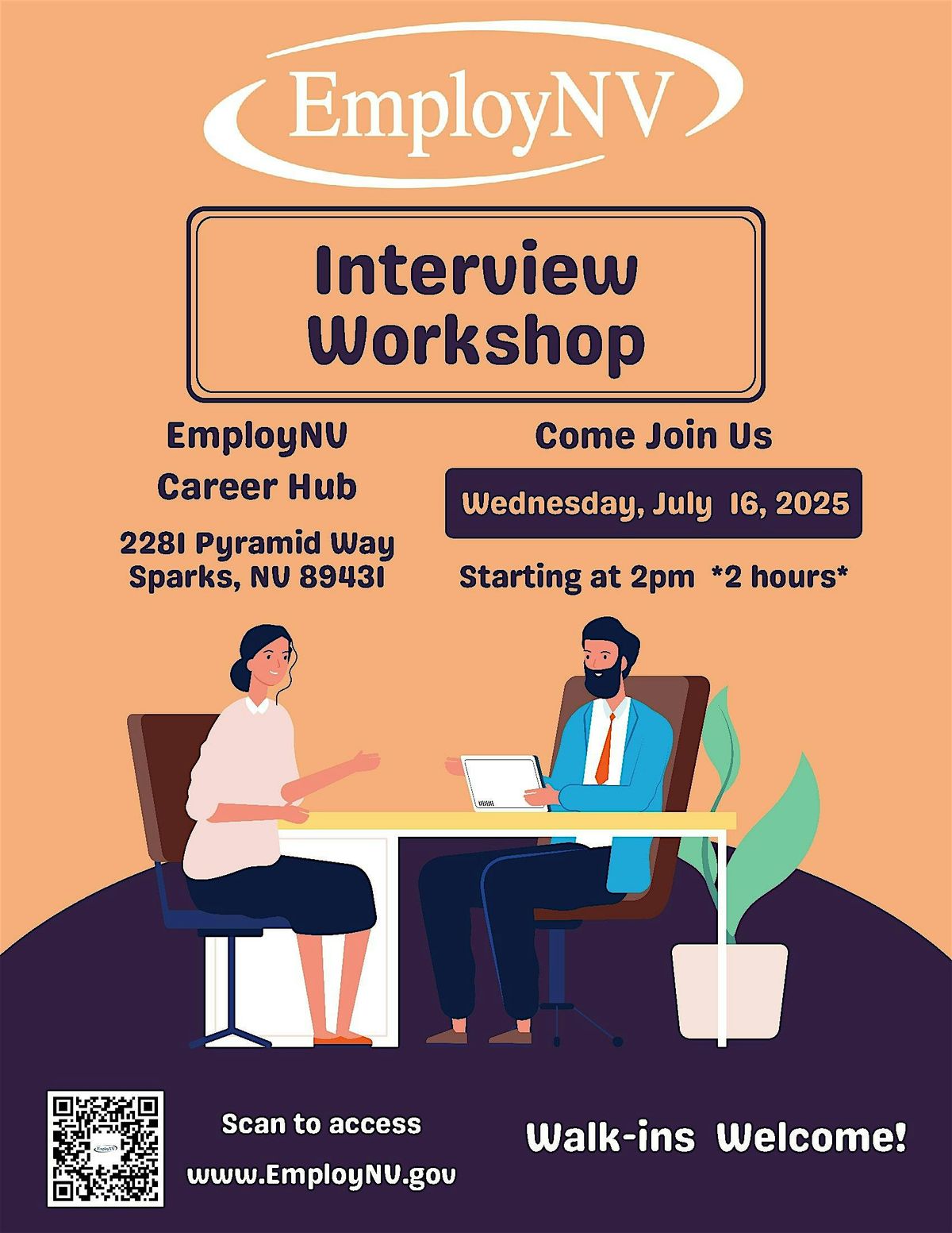 Interview Workshop, 16 July | Event in Sparks | AllEvents