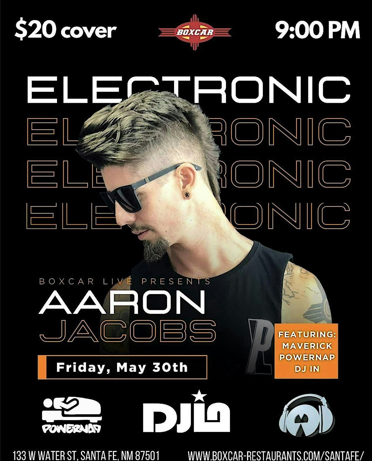 BOXCAR LIVE PRESENTS: In from LA - DJ Aaron Jacobs, 30 May | Event in Santa Fe | AllEvents