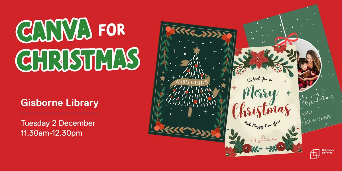 Canva for Christmas, 2 December | Event in Gisborne | AllEvents