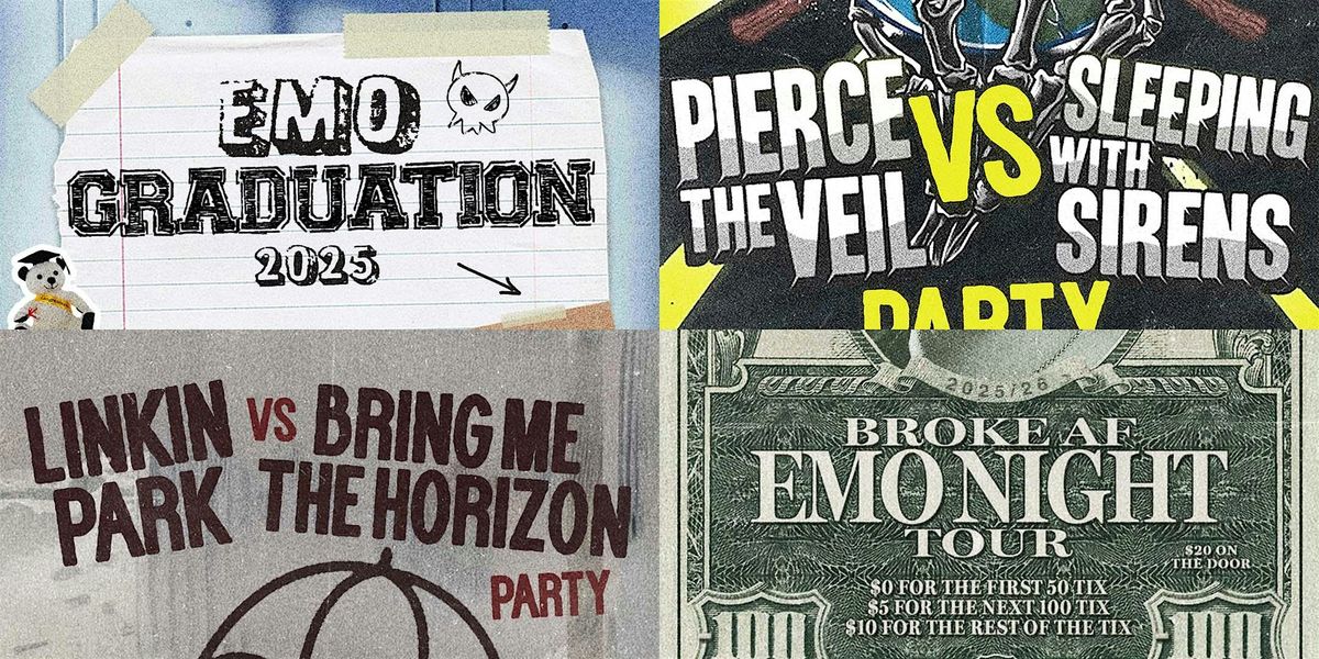 EMO GRADUATION - PTV / SWS / LP / BMTH - BROKE EMO PERTH, 15 November | Event in Perth | AllEvents
