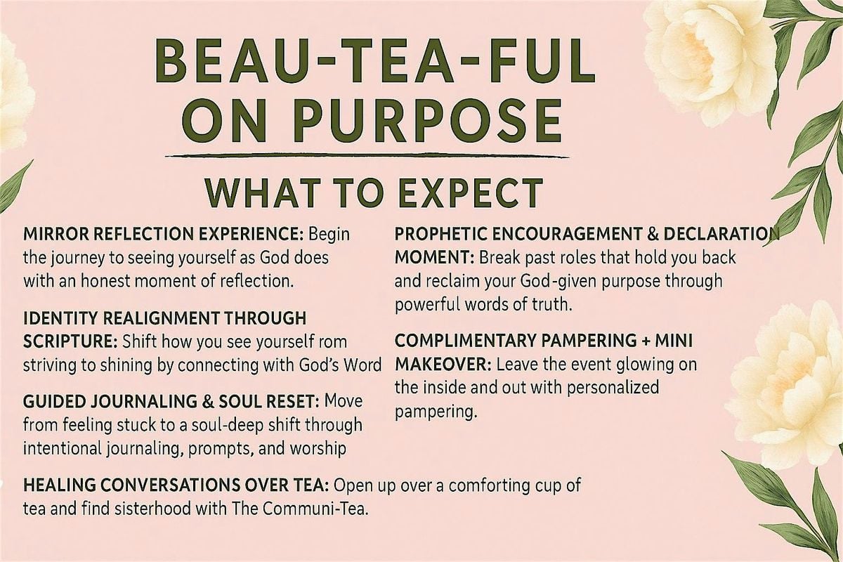 Beau-Tea-Ful On Purpose - Session 1, 9 August | Event in Columbia | AllEvents