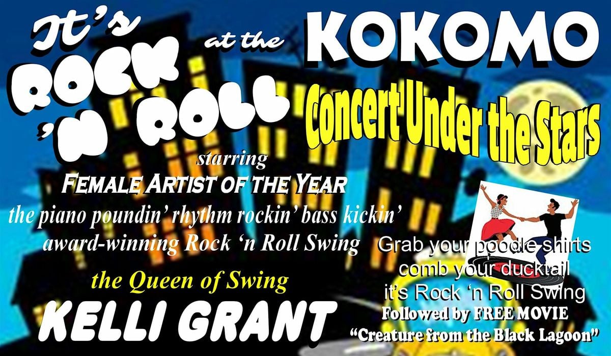 "It's Rock 'n Roll at the Kokomo" starring Kelli Grant the Queen of Swing, 1 August | Event in Longview