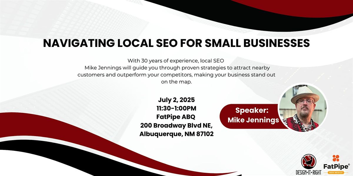 Navigating Local SEO for Small Businesses, 2 July | Event in Albuquerque | AllEvents