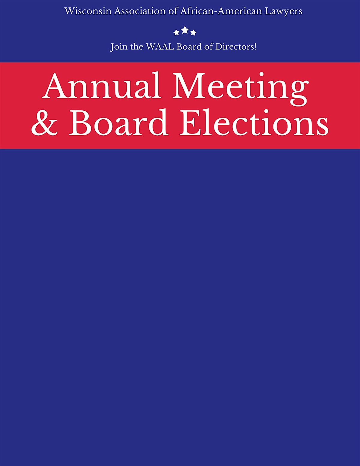 WAAL Annual Meeting and Board Elections, 21 August | Event in Milwaukee | AllEvents