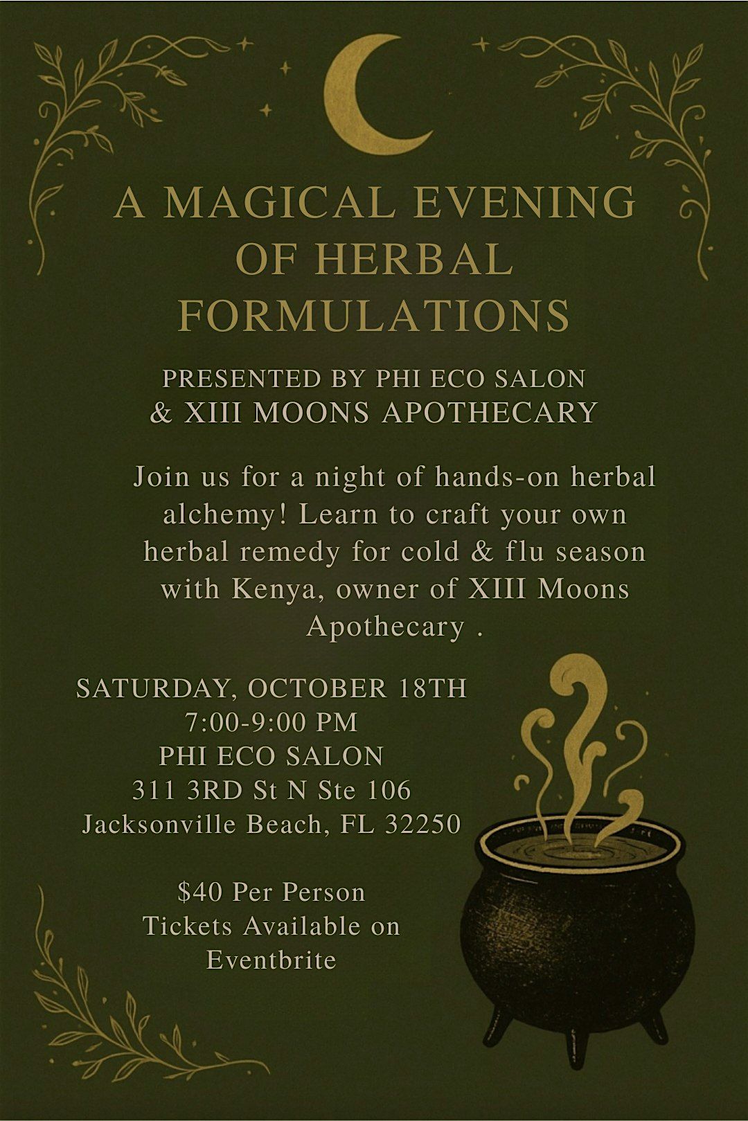 Herbal Formulations - A Hands-On Learning Experience, 18 October | Event in Jacksonville Beach | AllEvents
