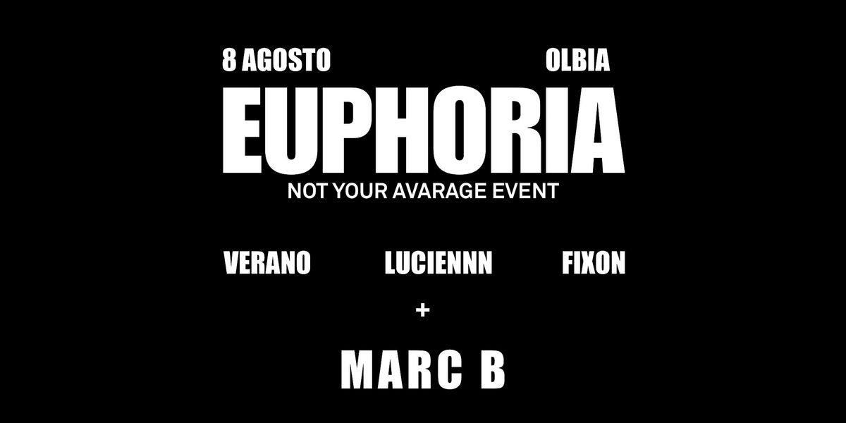 EUPHORIA, 8 August | Event in Olbia | AllEvents