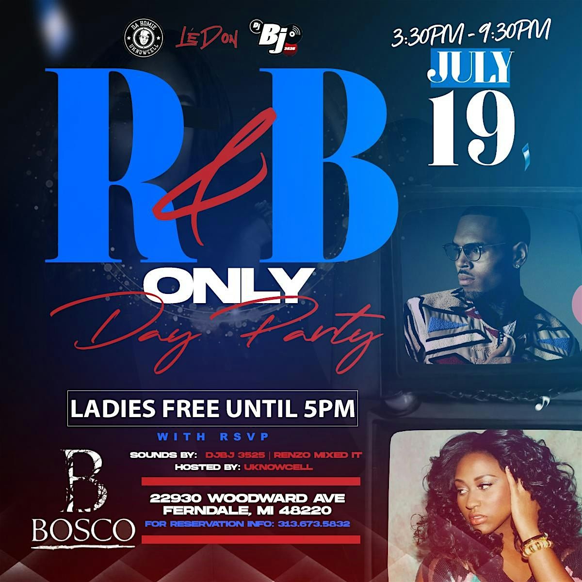 R&B Only Day Party, 19 July | Event in Ferndale | AllEvents