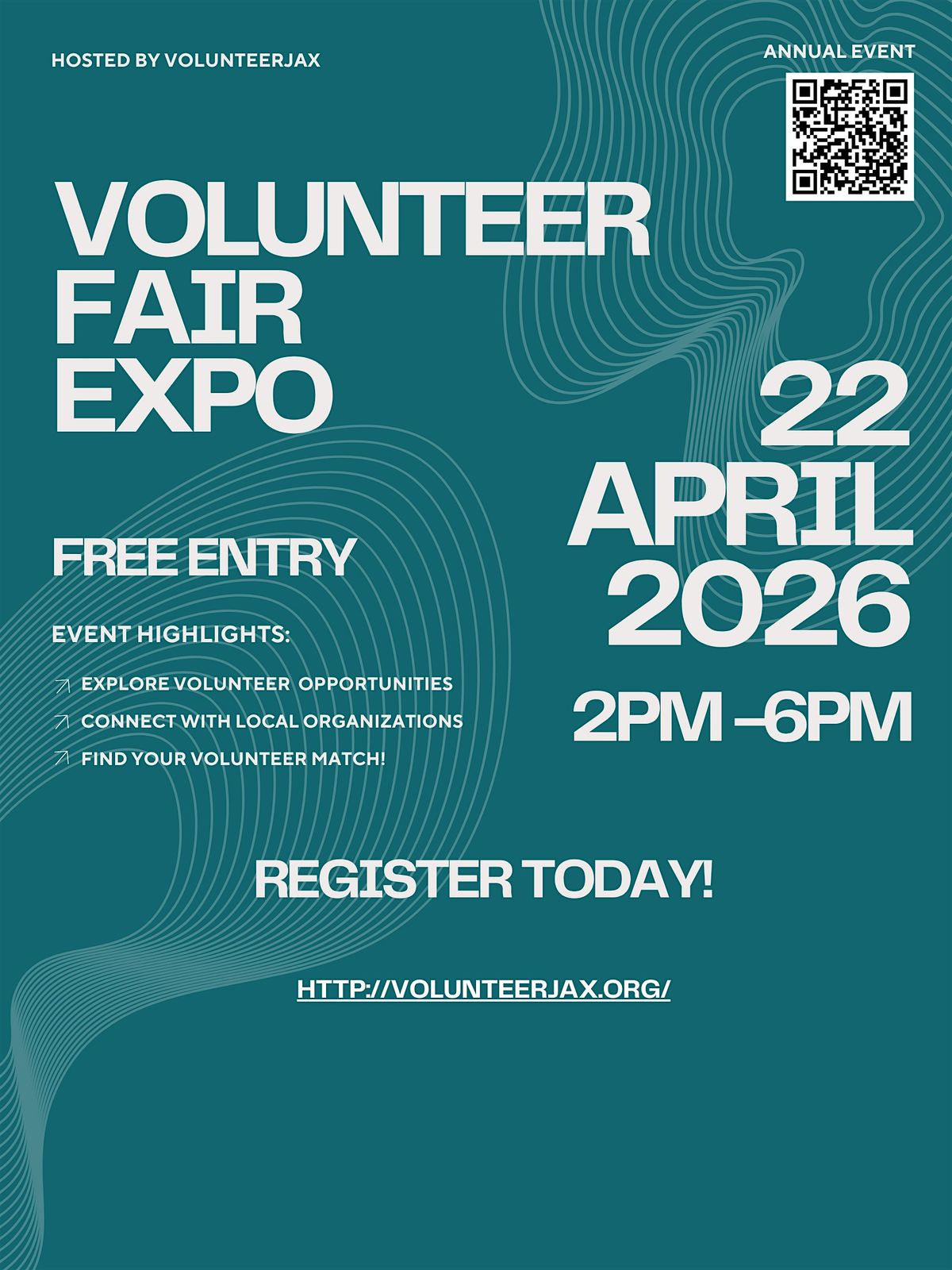 Annual Volunteer Fair Expo, 22 April | Event in Jacksonville | AllEvents