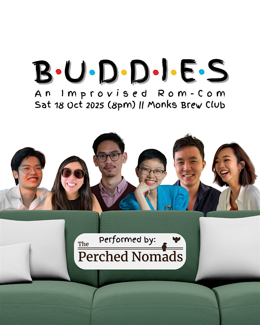 BUDDIES by The Perched Nomads, 18 October | Event in Bedok | AllEvents