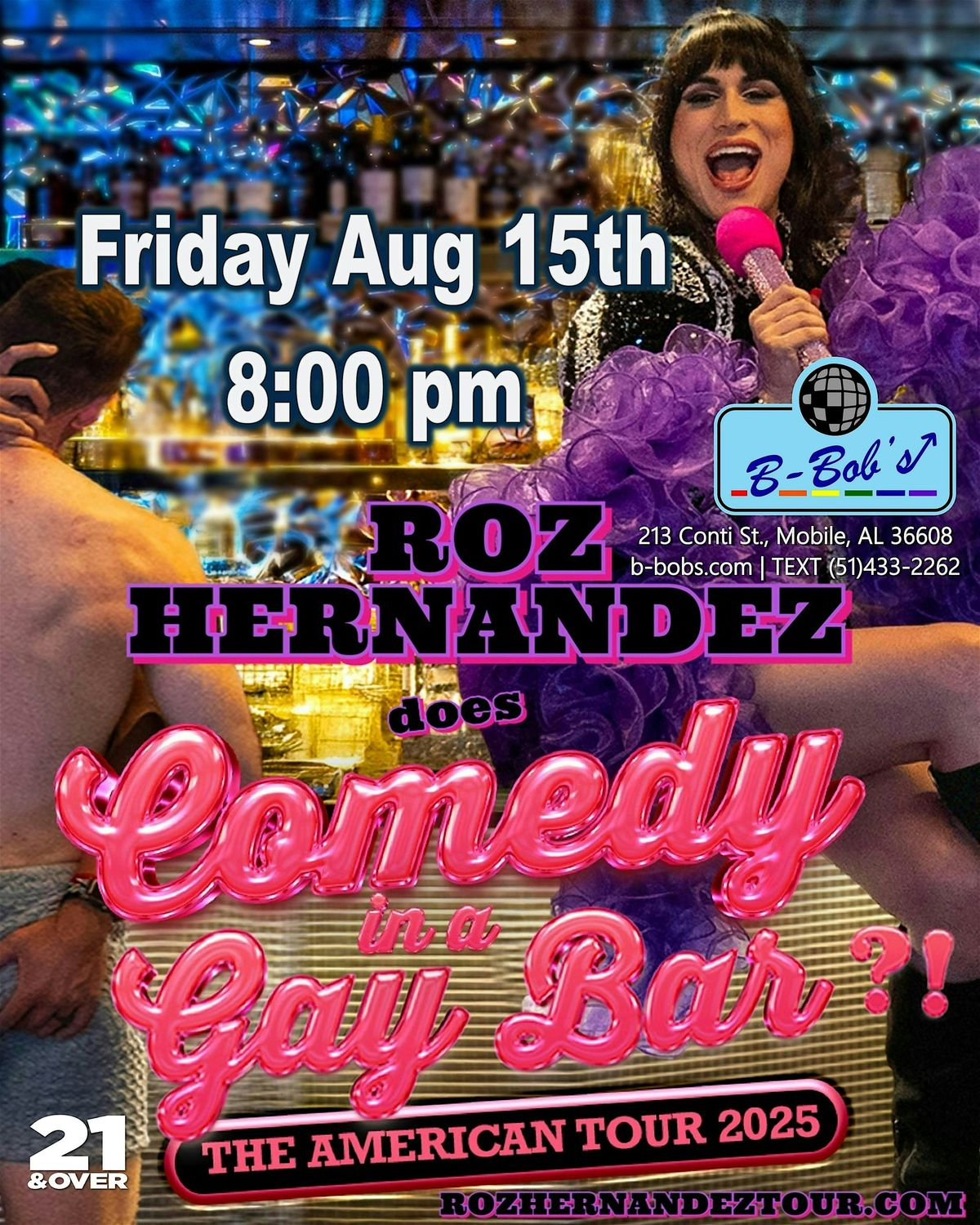 Roz Hernandez does Comedy at B-Bob's!, 15 August | Event in Mobile | AllEvents