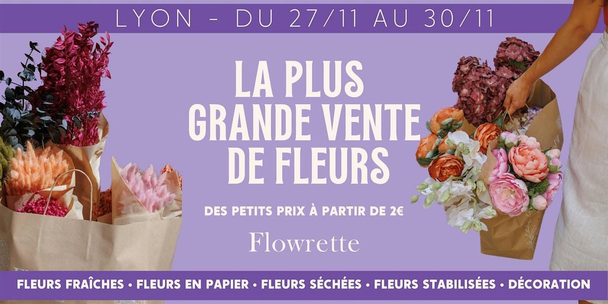 POP UP FLOWRETTE // LYON #7, 27 November | Event in Lyon | AllEvents
