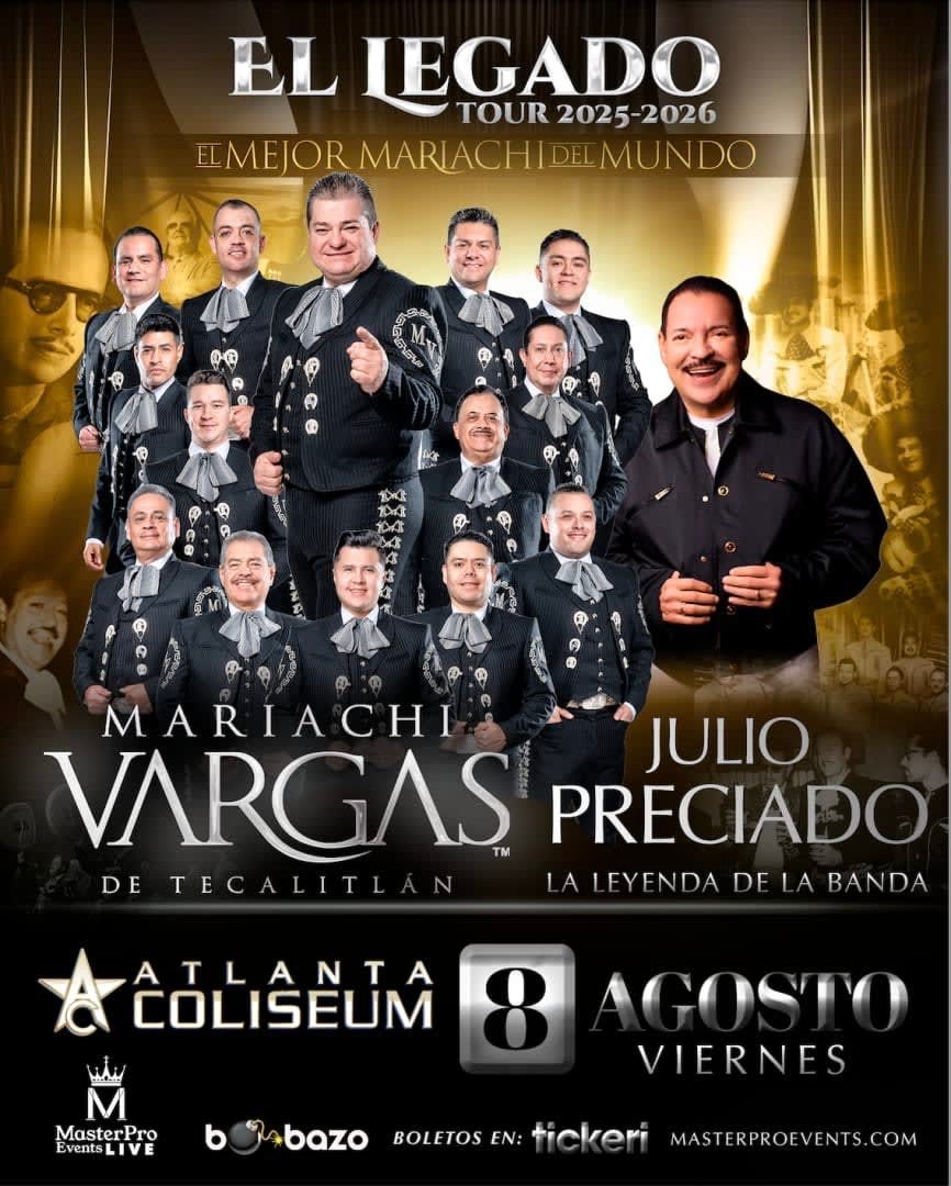 Mariachi Vargas De Tecalitlan and Julio Preciado at Santander Performing Arts Center, 10 August | AllEvents