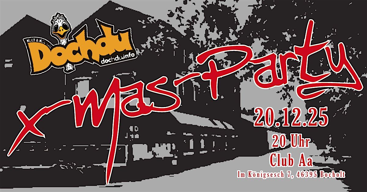 Dochdu X-Mas Party, 20 December | Event in Bocholt | AllEvents