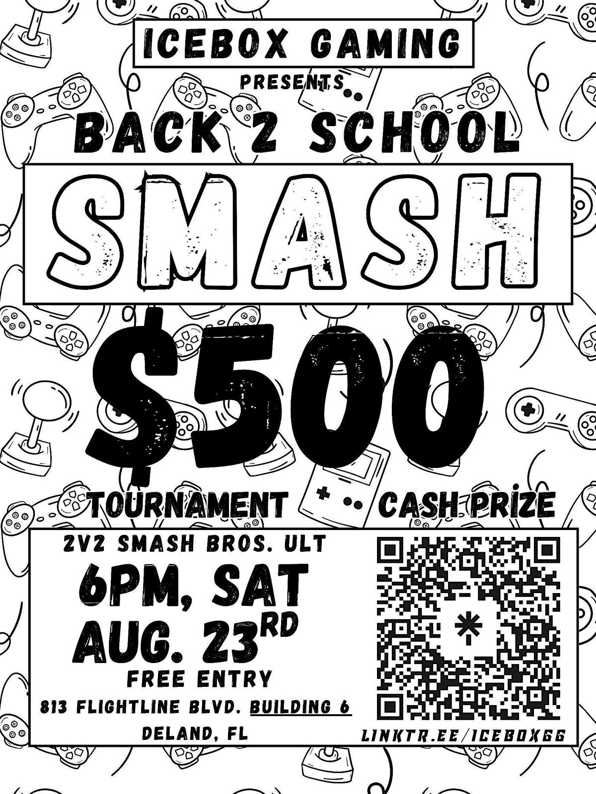 Smash Bros Video Game tournament $500 prize, 23 August | Event in DeLand | AllEvents