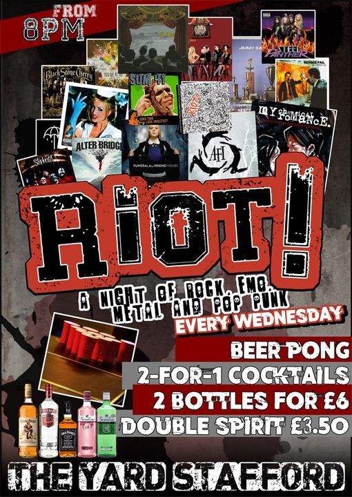 Riot! Staffords Alternative Rock Night!, The Yard Stafford