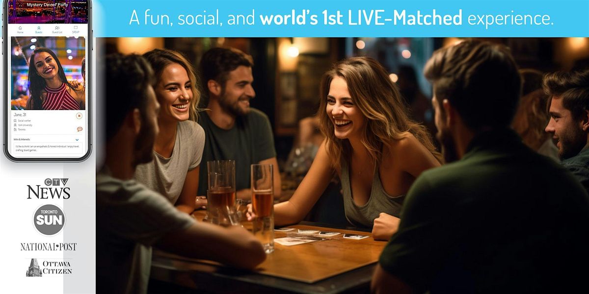 Singles Live-Matched Games Night in Edmonton | Ages: 30-45 | Secret RSVP, 10 October | Event in Edmonton | AllEvents