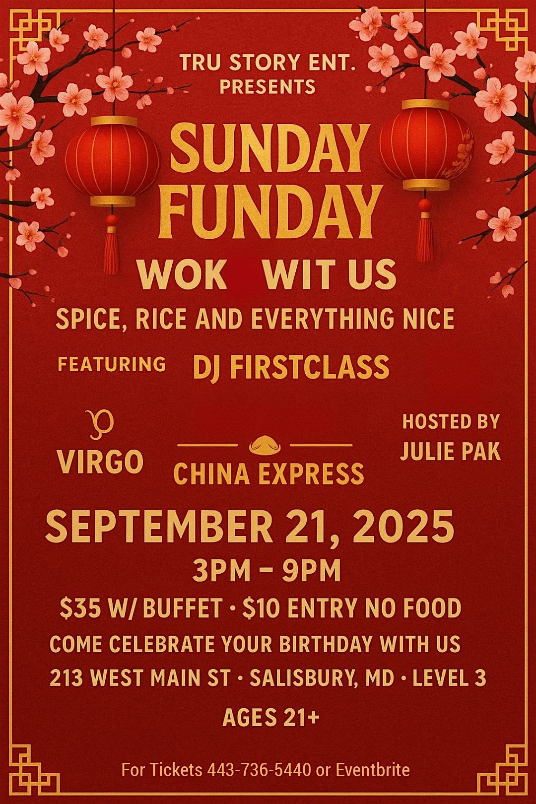 Sunday Funday Wok Wit Us, 15 September | Event in Salisbury | AllEvents