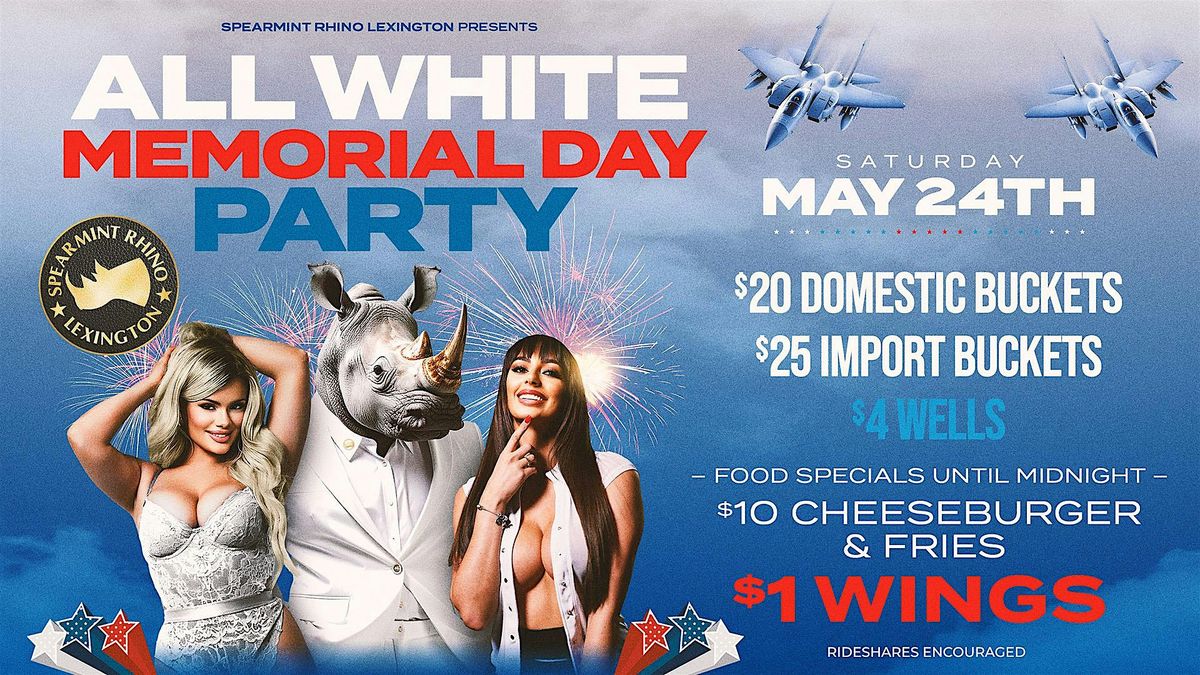 All White Memorial Day Party, 24 May | Event in Lexington | AllEvents