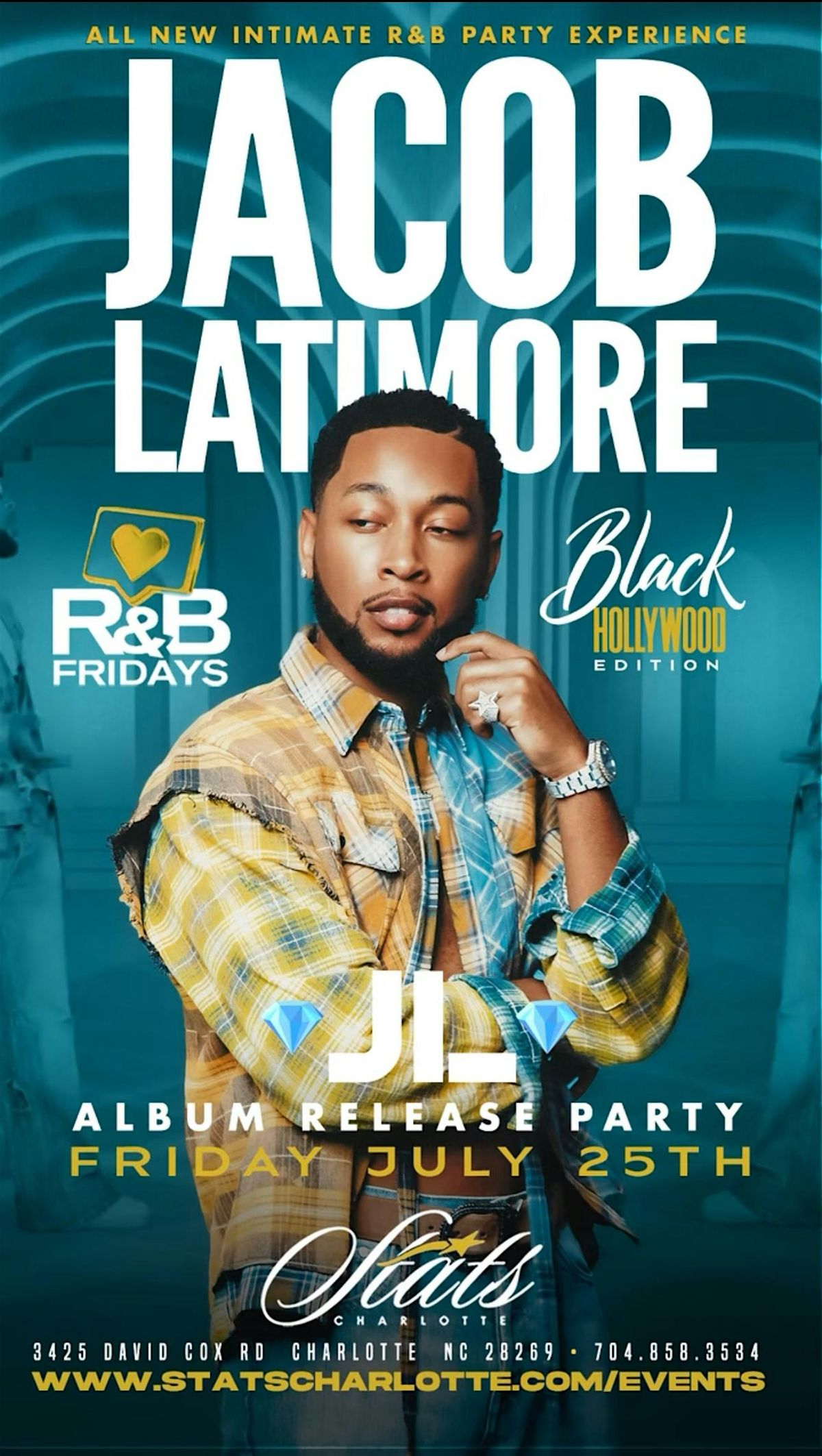 R&B Fridays | Jacob Lattimore | July 25 @ STATS Charlotte, 25 July | Event in Charlotte | AllEvents