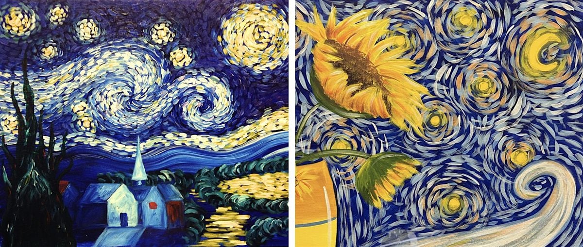 Van Gogh-Themed Paint & Pour (18+), 1 August | Event in Flint | AllEvents