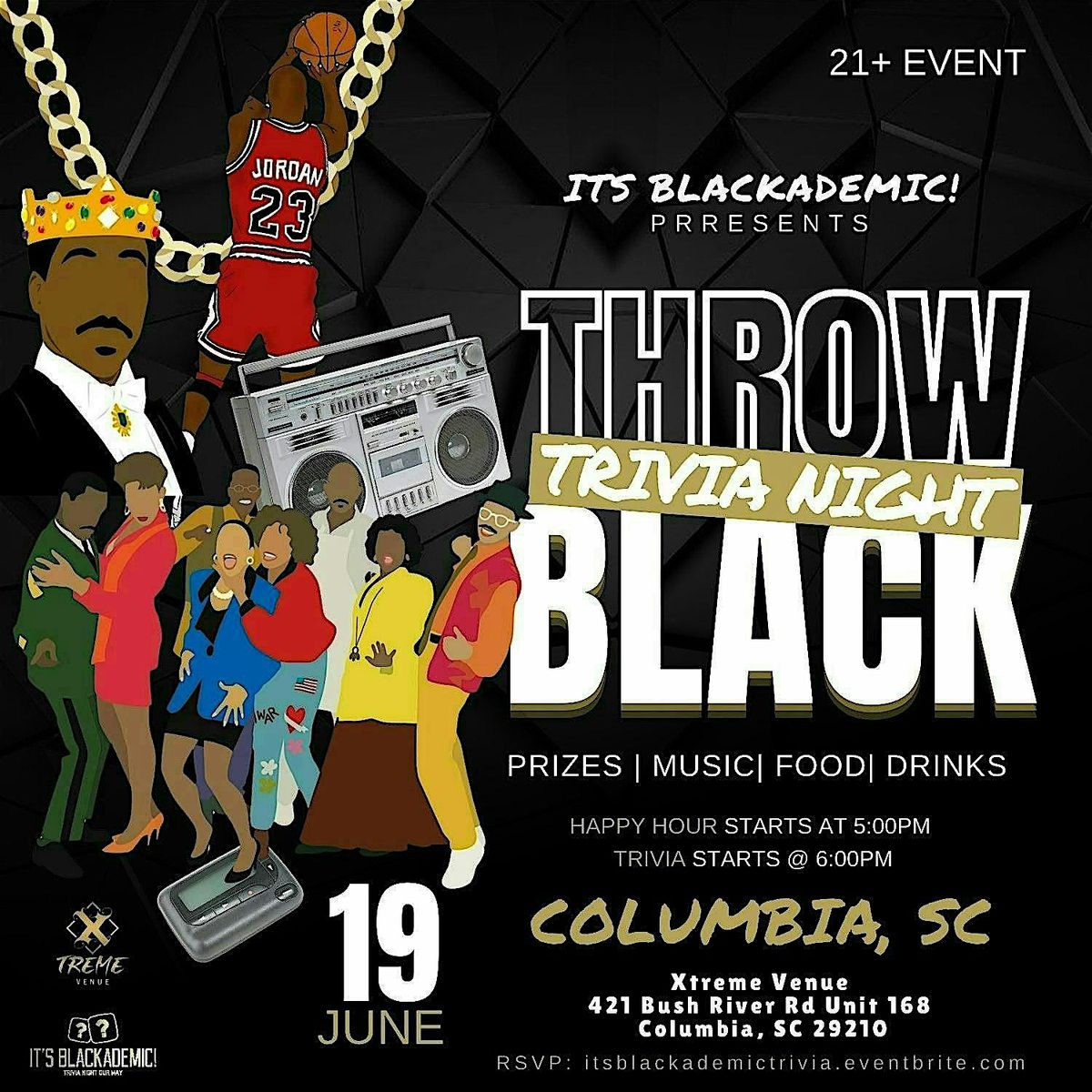 ThrowBlack Trivia Night!, 19 June | Event in Columbia | AllEvents