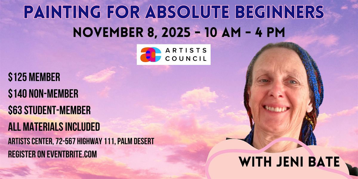 Painting for Absolute Beginners with Jeni Bate, 8 November | Event in Palm Desert | AllEvents