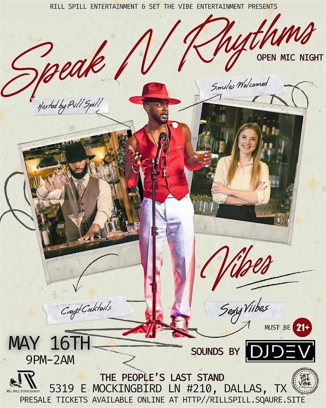 Speak N’ Rhythms Open Mic, 16 May | Event in Dallas | AllEvents
