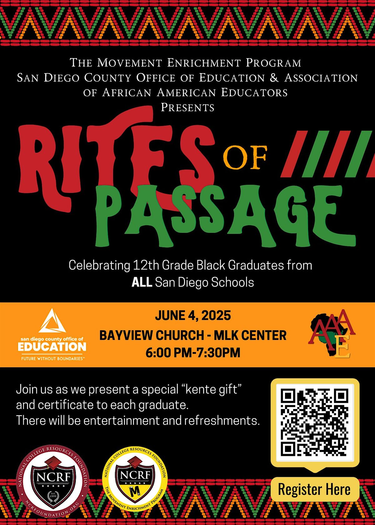 NCRF and San Diego County Office of Education Black Grad "Rites of Passage" | Event in San Diego
