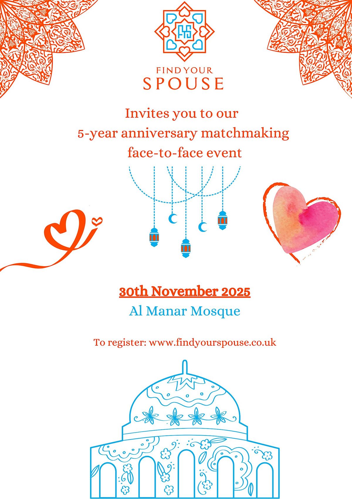 Find Your Spouse Anniversary Matchmaking event for Muslims, 30 November | Event in London | AllEvents