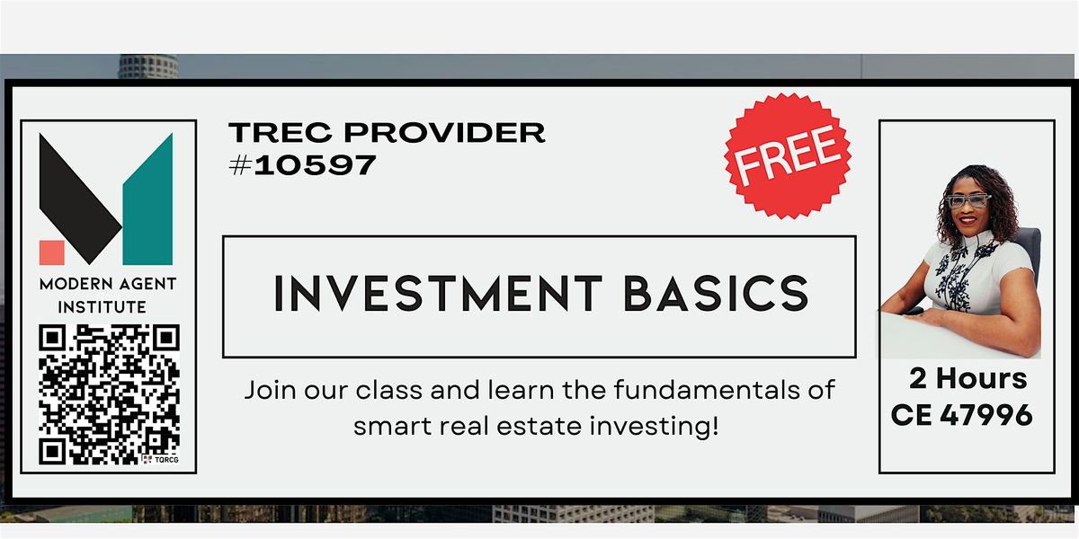 FREE CE 47996 - Investment Basics, 30 July | Event in Houston | AllEvents