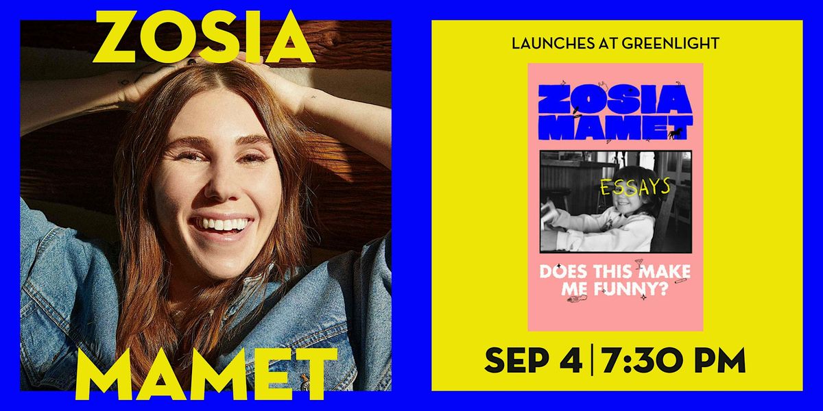 Book Event: Zosia Mamet, 9 September | Event in Brooklyn | AllEvents