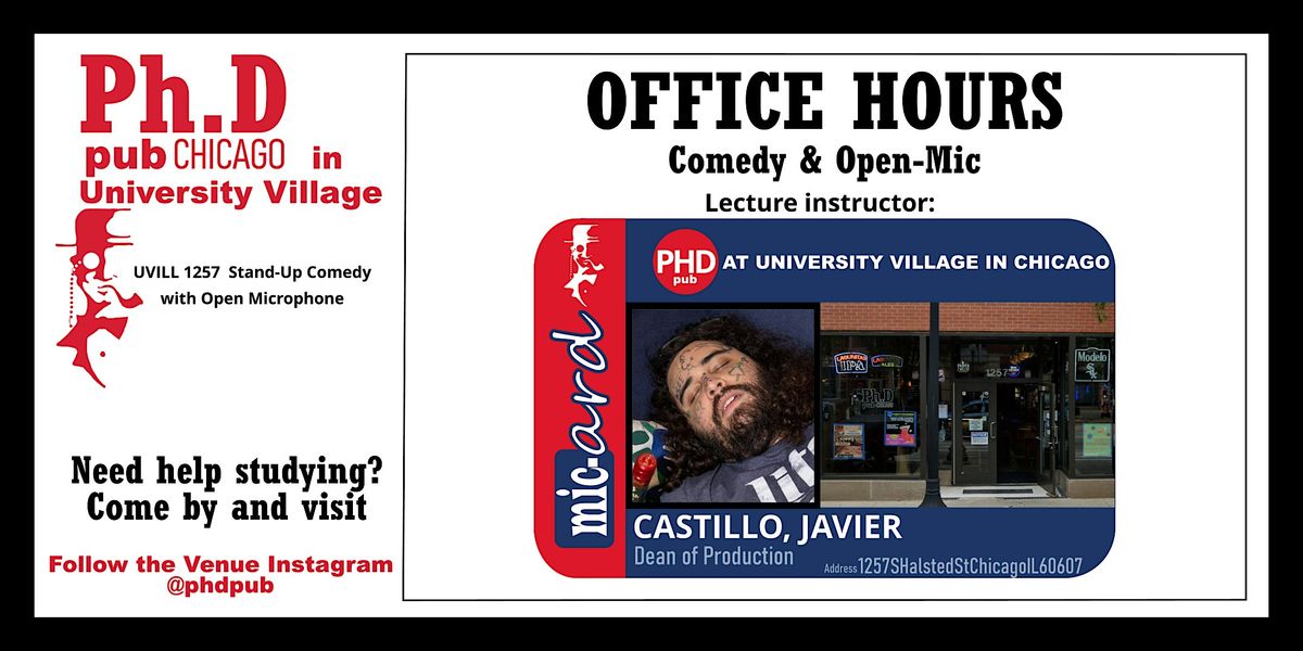Office Hours Comedy Showcase & Open-mic, 13 August | Event in Chicago | AllEvents
