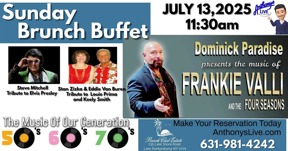 Sunday Brunch Buffet with Live Music Tributes, 13 July | Event in Lake Ronkonkoma | AllEvents