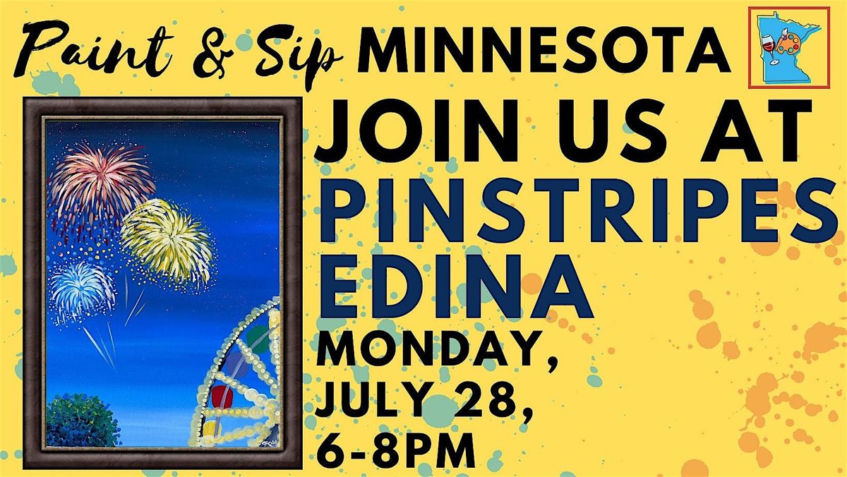 July 28 Paint & Sip at Pinstripes, 28 July | Event in Edina | AllEvents