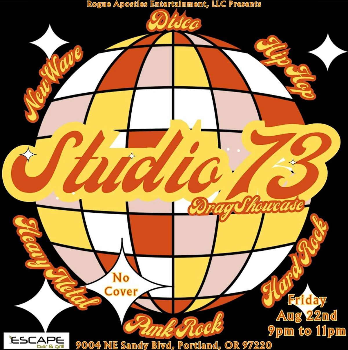 STUDIO 73 A Retro Drag Showcase, 22 August | Event in Portland | AllEvents