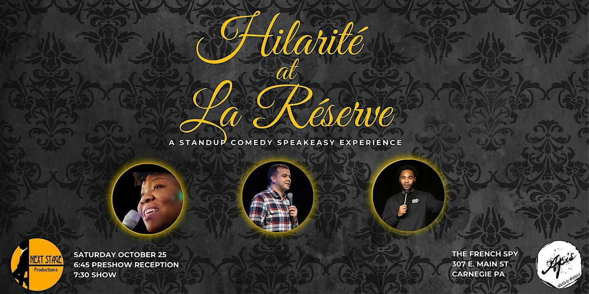 Hilarité at La Reservé, 25 October | Event in Carnegie | AllEvents