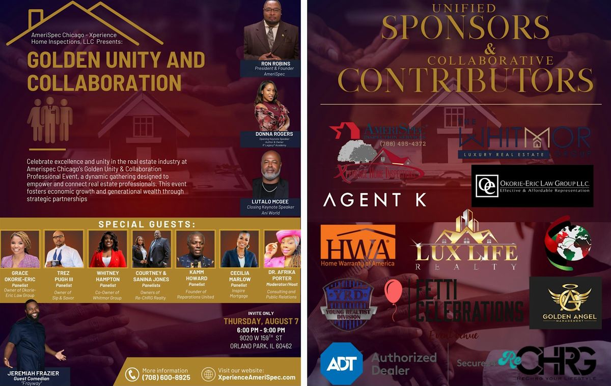 2nd Annual Golden Unity & Collaboration: Professional Cultural Event | Event in Orland Park | AllEvents