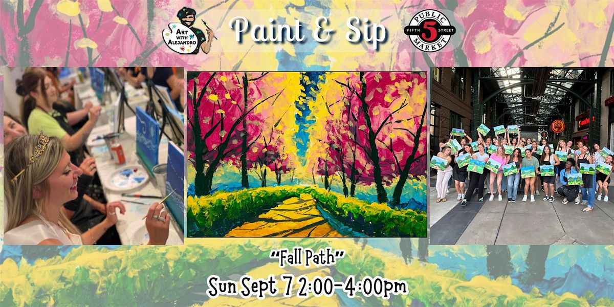 Paint & Sip at 5th St Alley “Fall Path”, 7 September | Event in Eugene | AllEvents