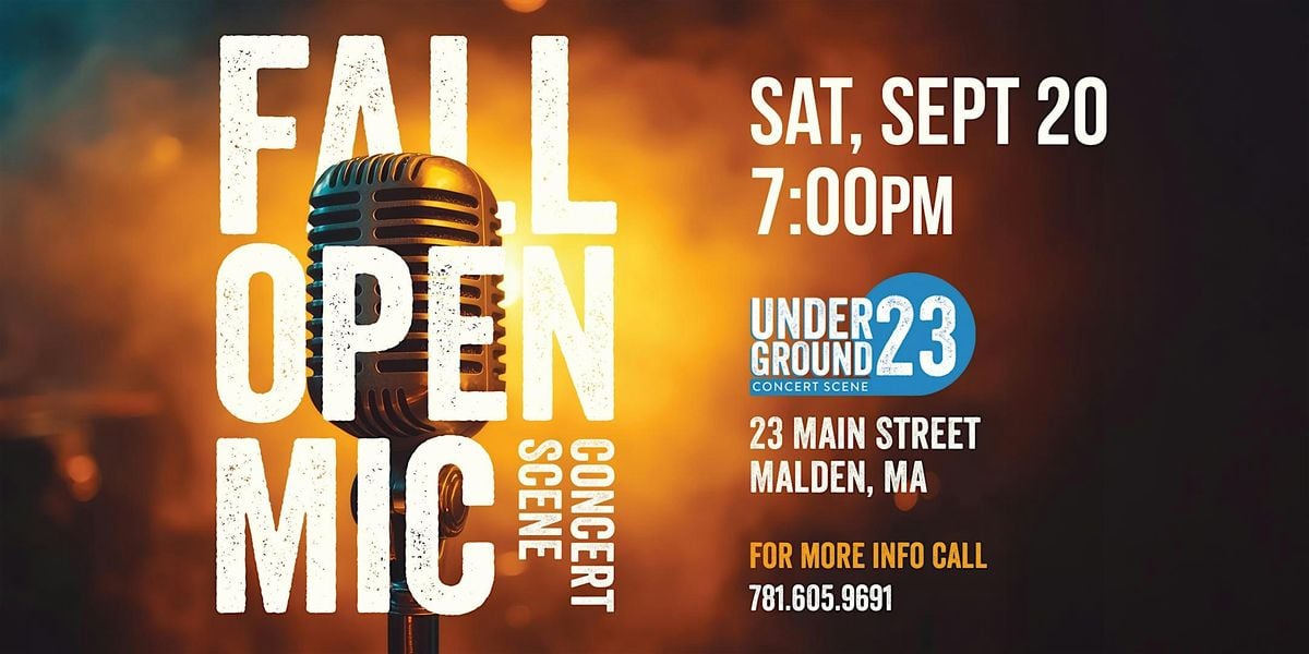 Open Mic Fall Concert, 20 September | Event in Malden | AllEvents