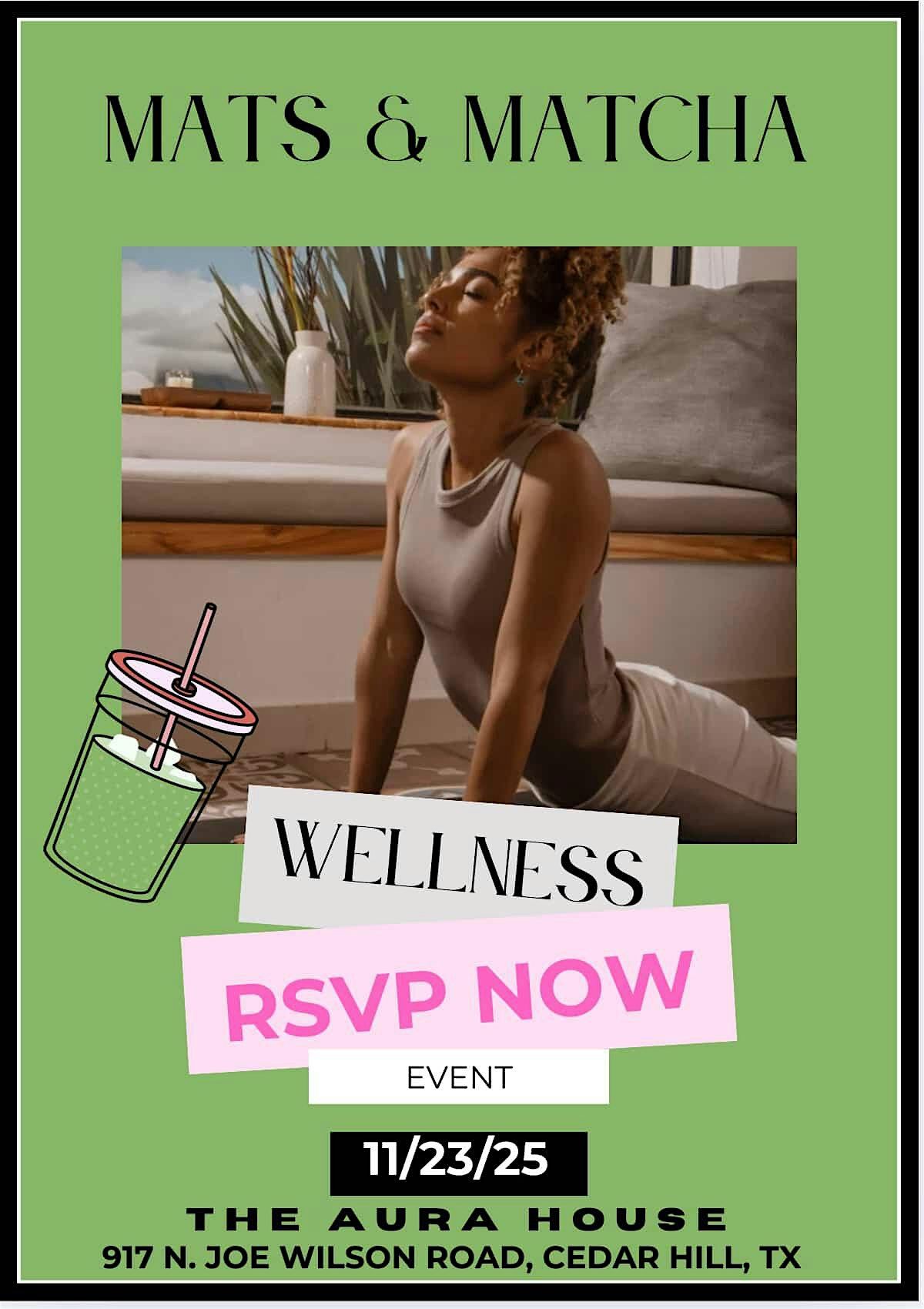 ✨ Pretty Privileges Presents: “Mats & Matcha” — A Wellness Journey, 23 November | Event in Cedar Hill