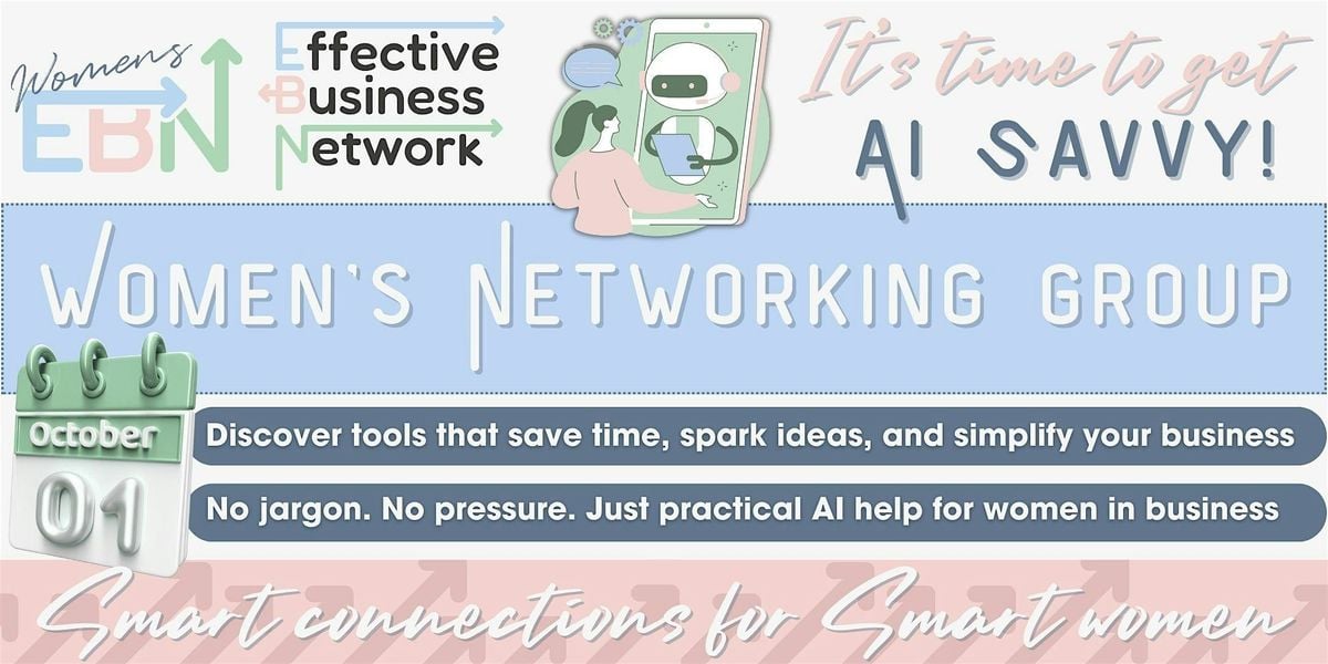 Networking event for women with a focus on using AI tools in business | Event in Billericay | AllEvents